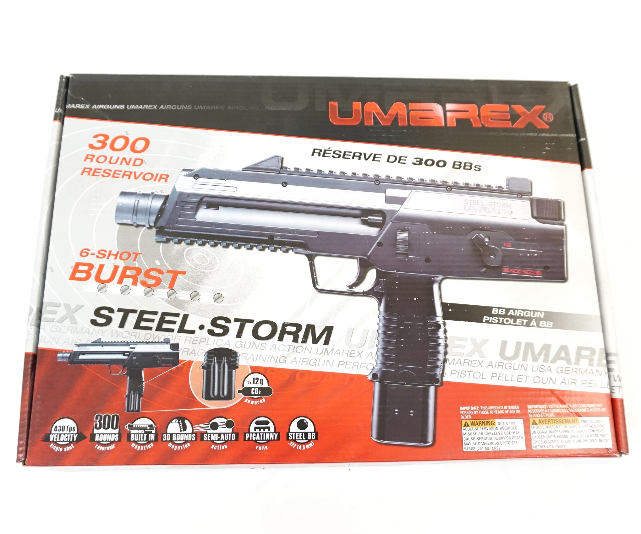 Пистолет пневматический Steel Storm, к.4,5мм (black)
